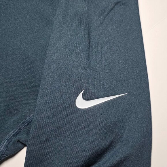 Nike Pro Dri Fit Womens Navy Blue 1/2 Zip Athletic Exercise Jacket Size Medium - Picture 5 of 14